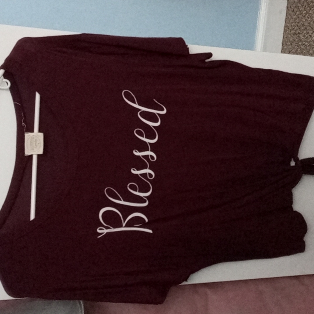 Large burgundy shirt